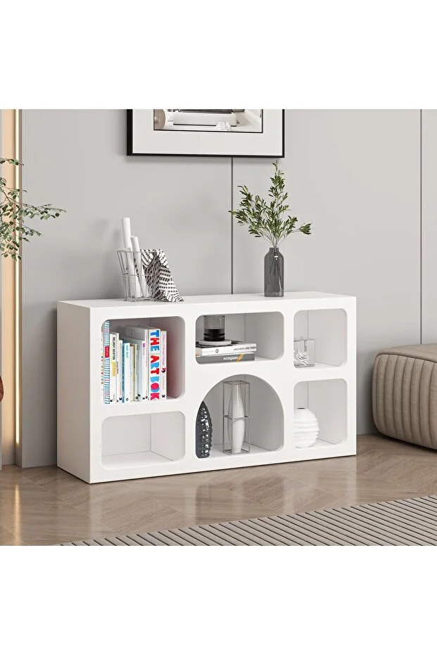 Bohem Kitaplık 90 Cm Mebran - Beyaz